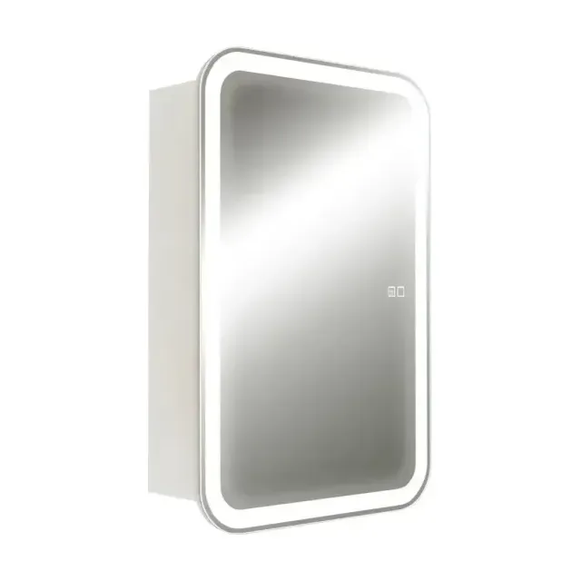 Зеркало-шкаф Silver Mirrors Фиджи-2 60 Flip сенсорный выключатель с Led-подсветкой и антизапотеванием L/R