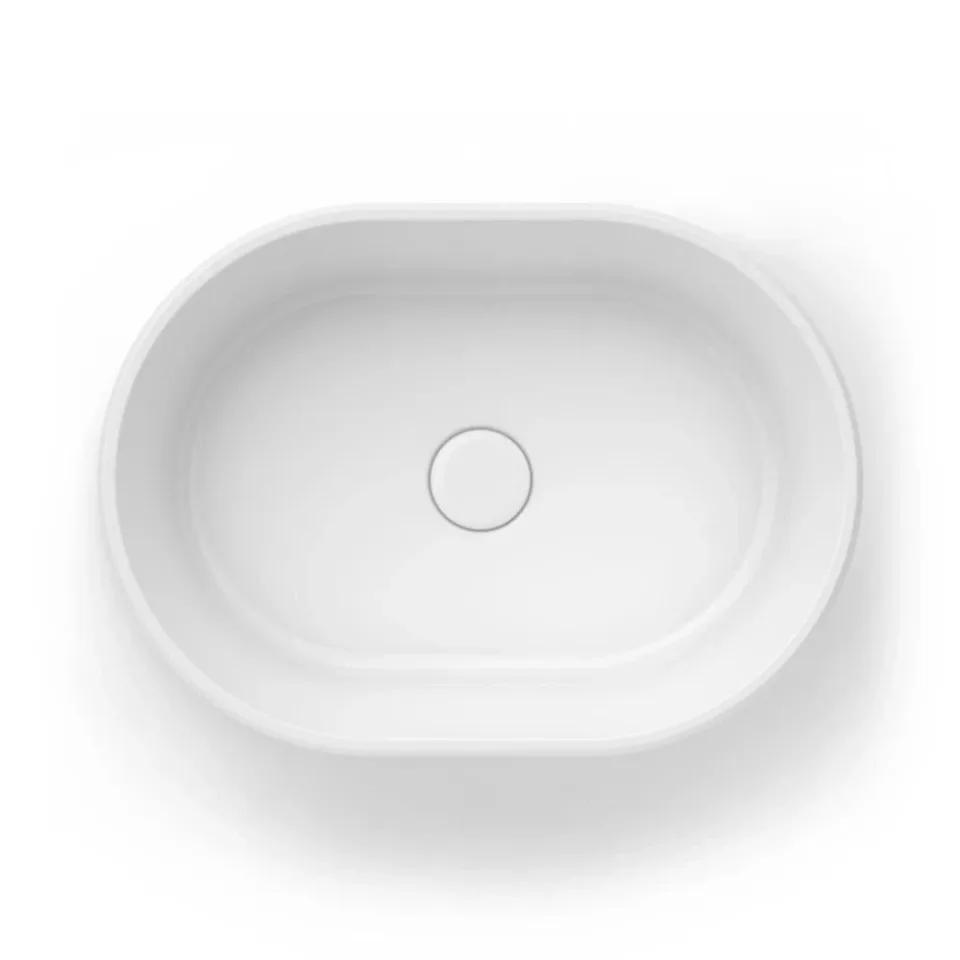Раковина Kerama Marazzi Artbasin Sabbia 50*36 белая матовая с донным клапаном