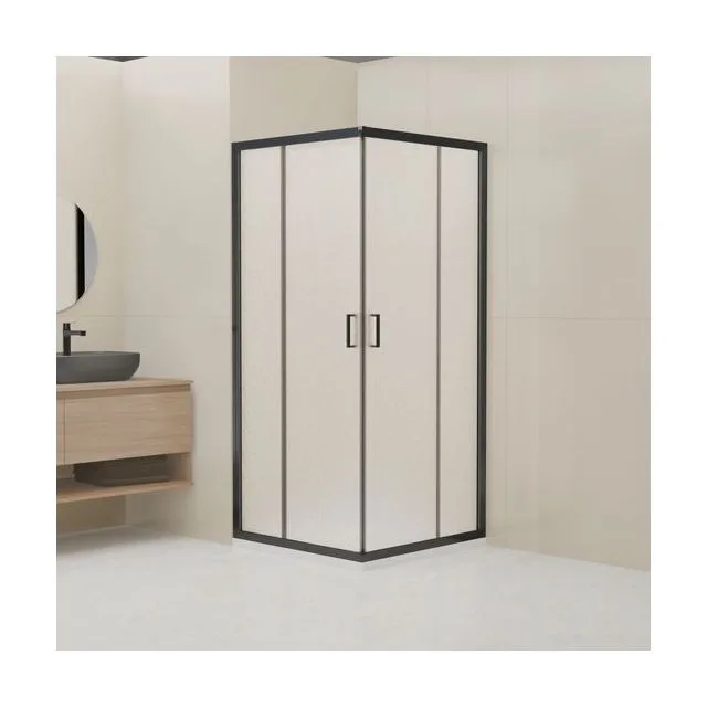 Душевой уголок RGW CL-36B — 800x800, cora (кора), профиль черный