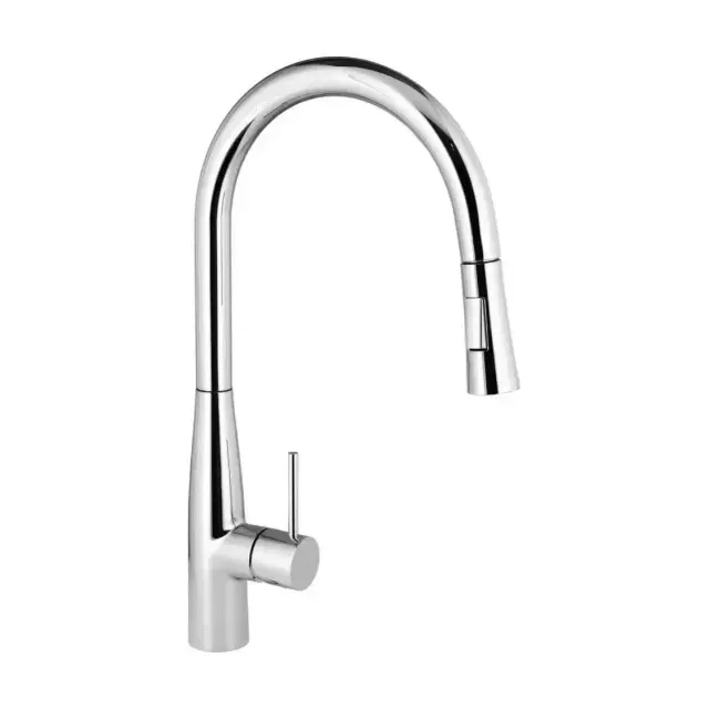 Смеситель Raiber Graceful RP-011 для кухни выдвижной излив хром