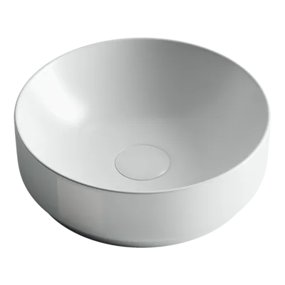 Раковина из сантехнического фарфора Ceramica Nova Элемент (Element) 36 см CN6006 накладная цвет белый матовый