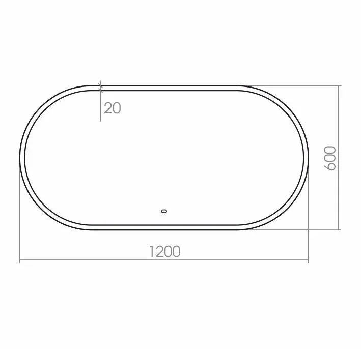 Зеркало Silver Mirrors Виола 120*60 с Led-подсветкой сенсорный выключатель универсальное