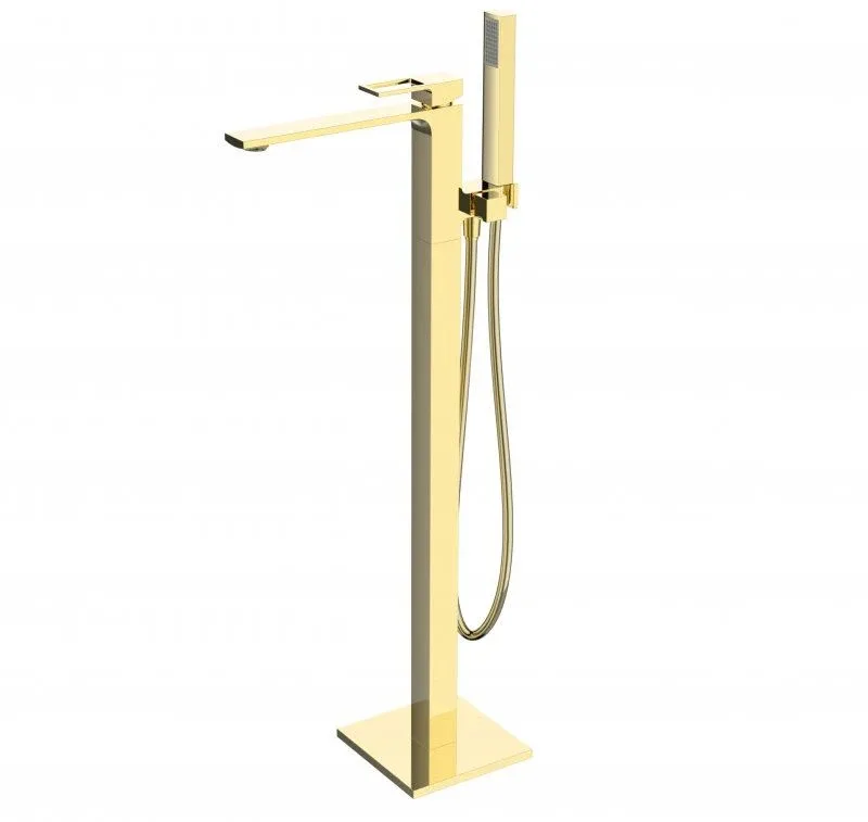 Напольный смеситель BelBagno Луче (Luce) LUC-FMT-ORO золото