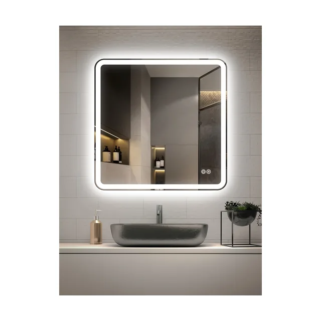 Зеркало Vincea VLM-3VC8008-2 80х80 с подсветкой с антизапотеванием