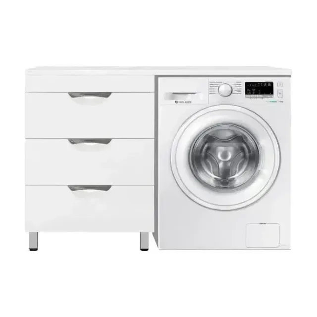 Тумба с раковиной Style Line Жасмин 120 L 3 ящика под стиральную машину