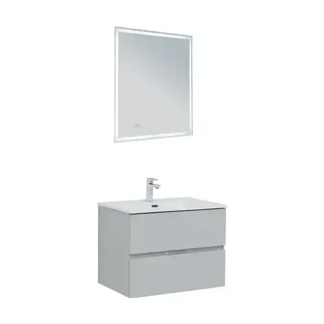 Комплект мебели Aquanet Алвита New 70 2 ящика, серый
