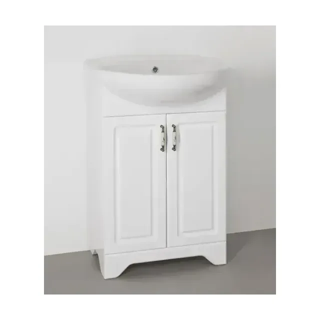 Тумба с раковиной Style Line Олеандр-2 55 белая