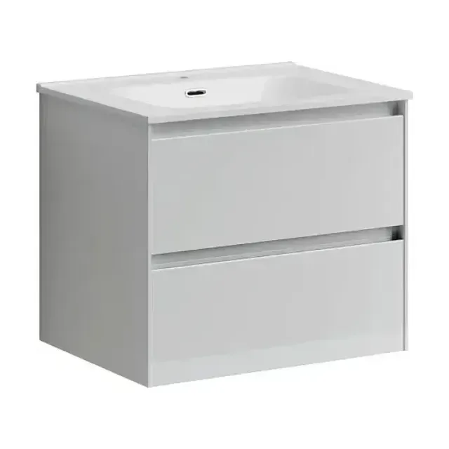 Тумба с раковиной Sancos Cento 60 белая глянцевая