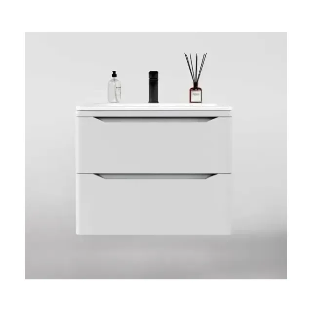 Тумба с раковиной Style Line Марелла Люкс 70 подвесная белая матовая