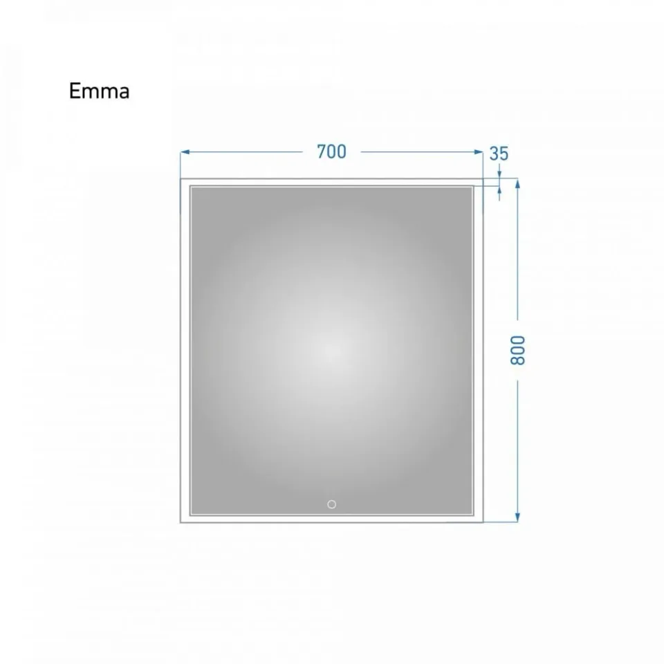 Зеркало Alavann Emma 70 с подсветкой