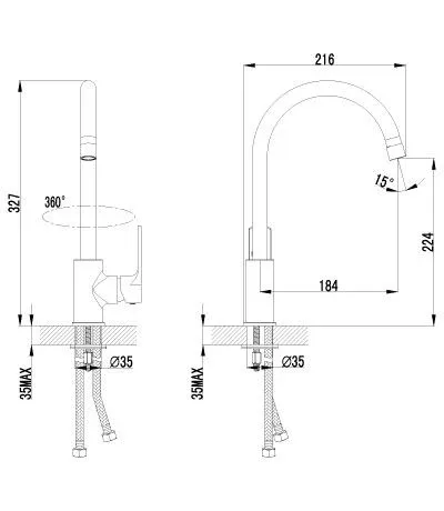 Смеситель Lemark Plus Grace для кухни LM1505C