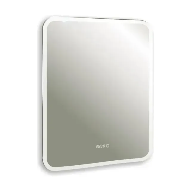 Зеркало Silver Mirrors Стив 60*80 с Led-подсветкой и часами