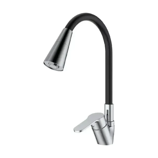 Смеситель Splenka S07.43 для кухни с гибким изливом хром