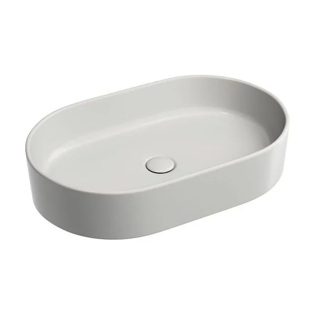 Раковина из сантехнического фарфора Ceramica Nova Элемент (Element) 61 см CN6048MSG накладная цвет серый матовый