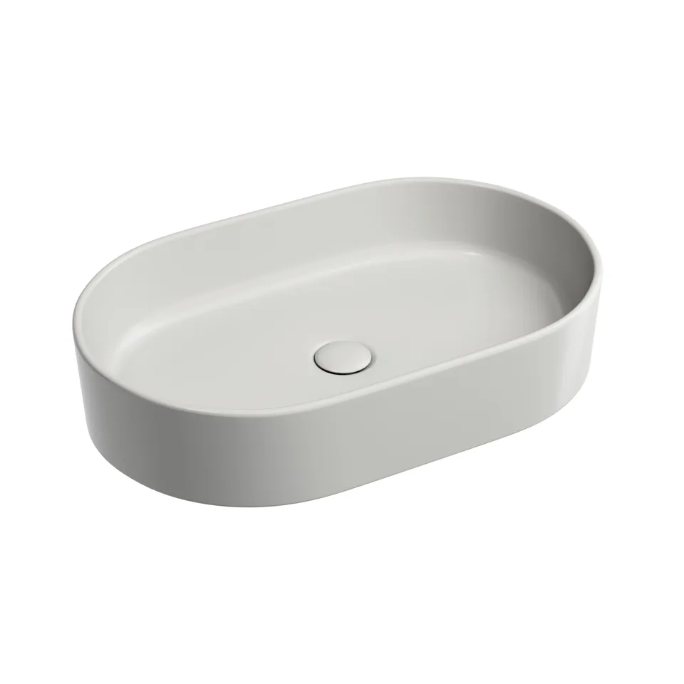 Раковина из сантехнического фарфора Ceramica Nova Элемент (Element) 61 см CN6048MSG накладная цвет серый матовый