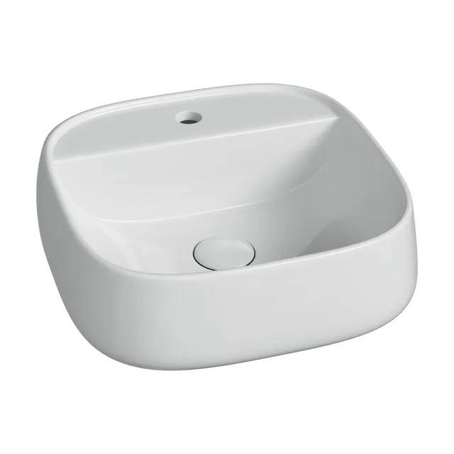 Раковина из сантехнического фарфора Ceramica Nova Источник (Fonte) 42 см CN5052 накладная цвет белый