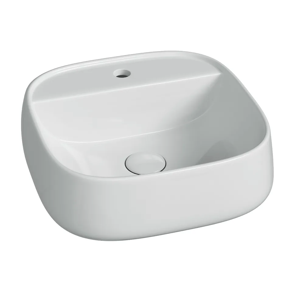 Раковина из сантехнического фарфора Ceramica Nova Источник (Fonte) 42 см CN5052 накладная цвет белый