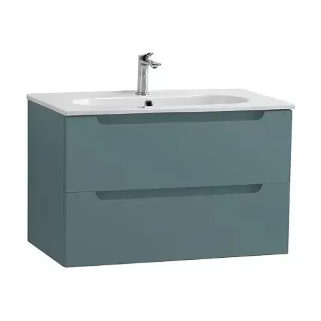 Тумба с раковиной BelBagno Этна (Etna) 90 голубая матовая (раковина LOV-900-LVB)