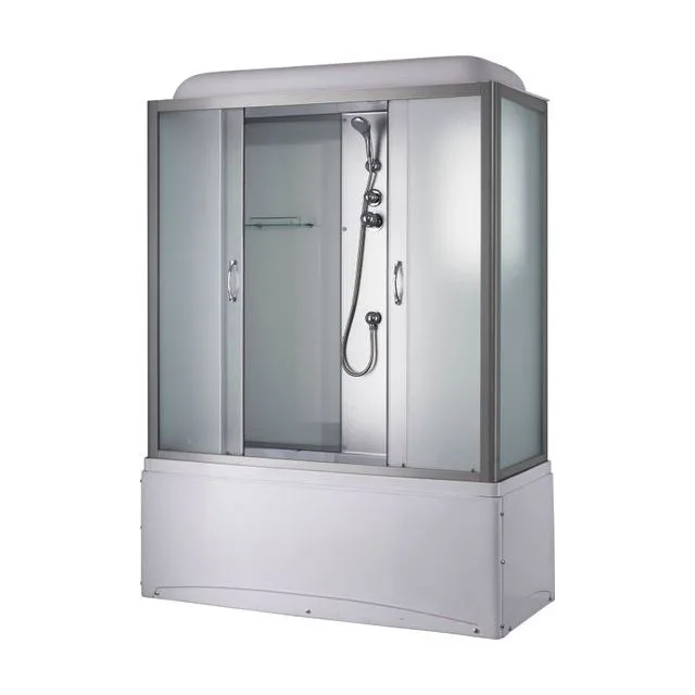 Душевой бокс Дóчча Бáньо/Doccia Bagno без гидромассажа, 170*75*215см, прямоугольная, мат.стекло, белые задн.стенки