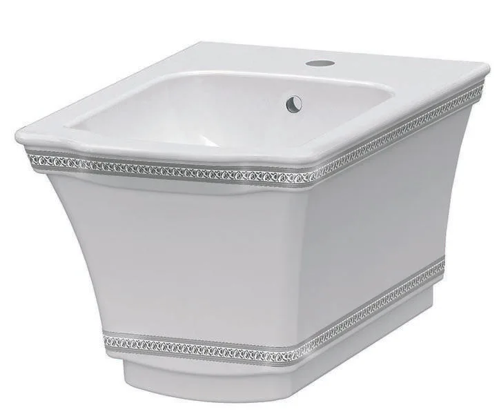 Подвесное биде Boheme Hermitage Chrome 953-CR 37*52