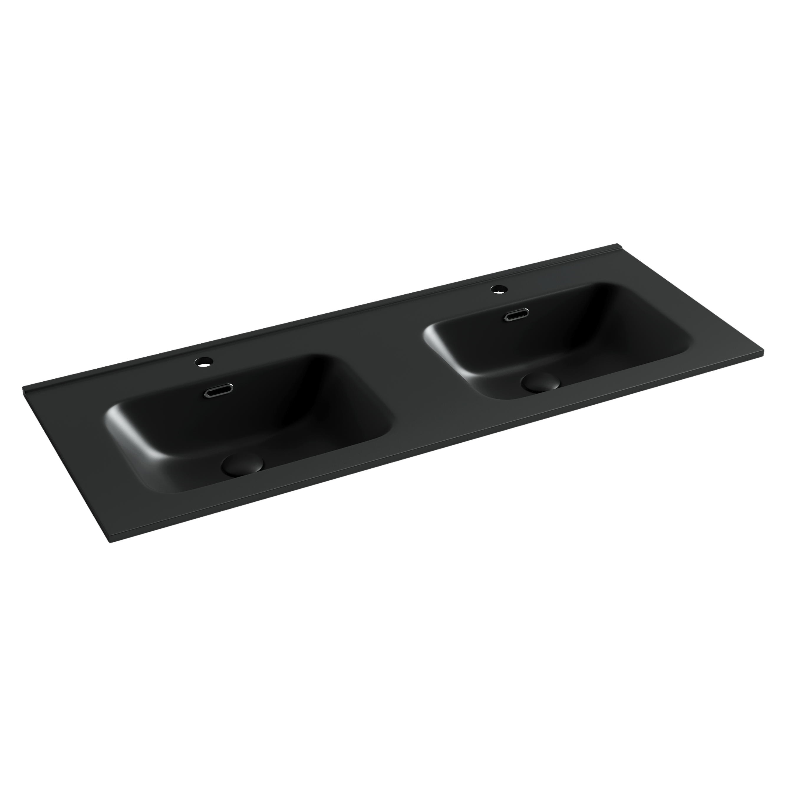 Раковина из сантехнического фарфора Ceramica Nova Элемент (Element) 121 см CN7004MB накладная цвет черный матовый