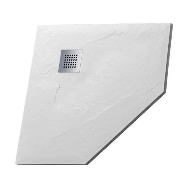 Душевой поддон Grossman Strong GR-S1100100D (100х100) из искусственного камня,трапеция,белый