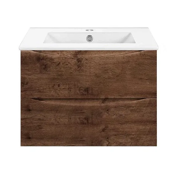 Тумба с раковиной Vincea Миа (Mia) Слим (Slim) 70 темный дуб