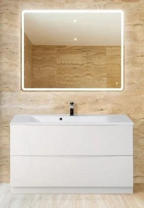 Комплект мебели BelBagno Марино (Marino) 100 белый глянец напольный