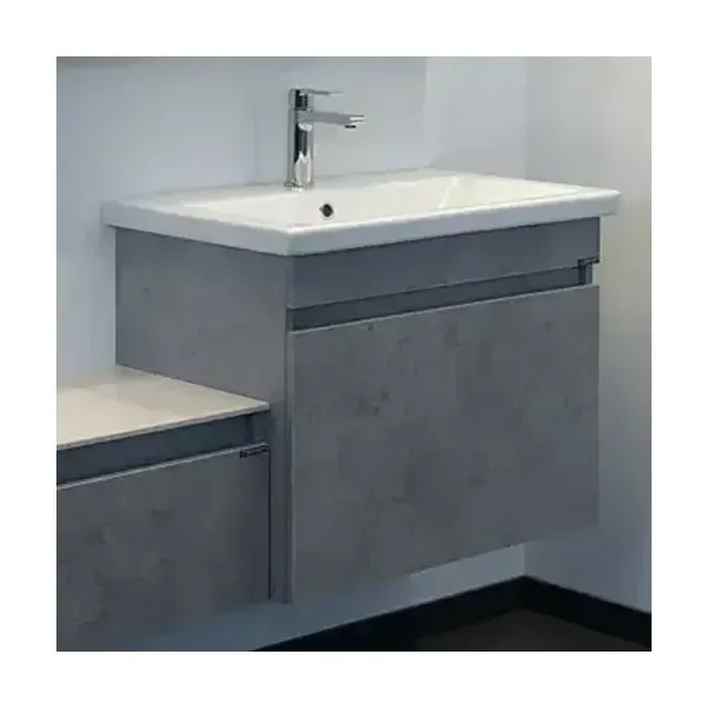 Тумба с раковиной Comforty Осло 70ПД бетон светлый (раковина Como 70)