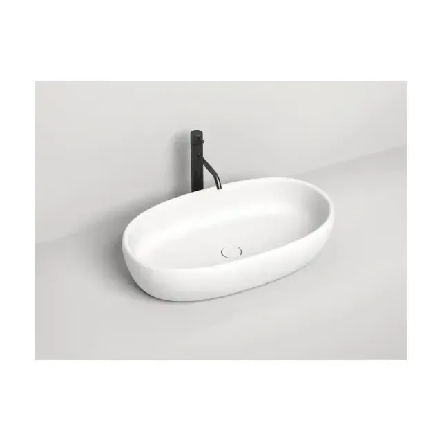 Накладная раковина Salini Luce S-Stone 70*40 белая матовая