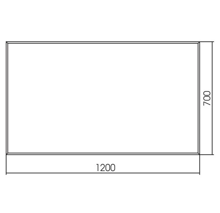Зеркало Aquanika Quadro 120*70/70*120 AQQ12070RU127 реверсивное крепление, датчик на движение, антипар