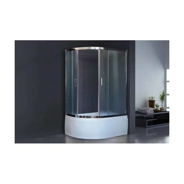 Душевой угол RB 8120BK-C-CH (прозрачное) правый