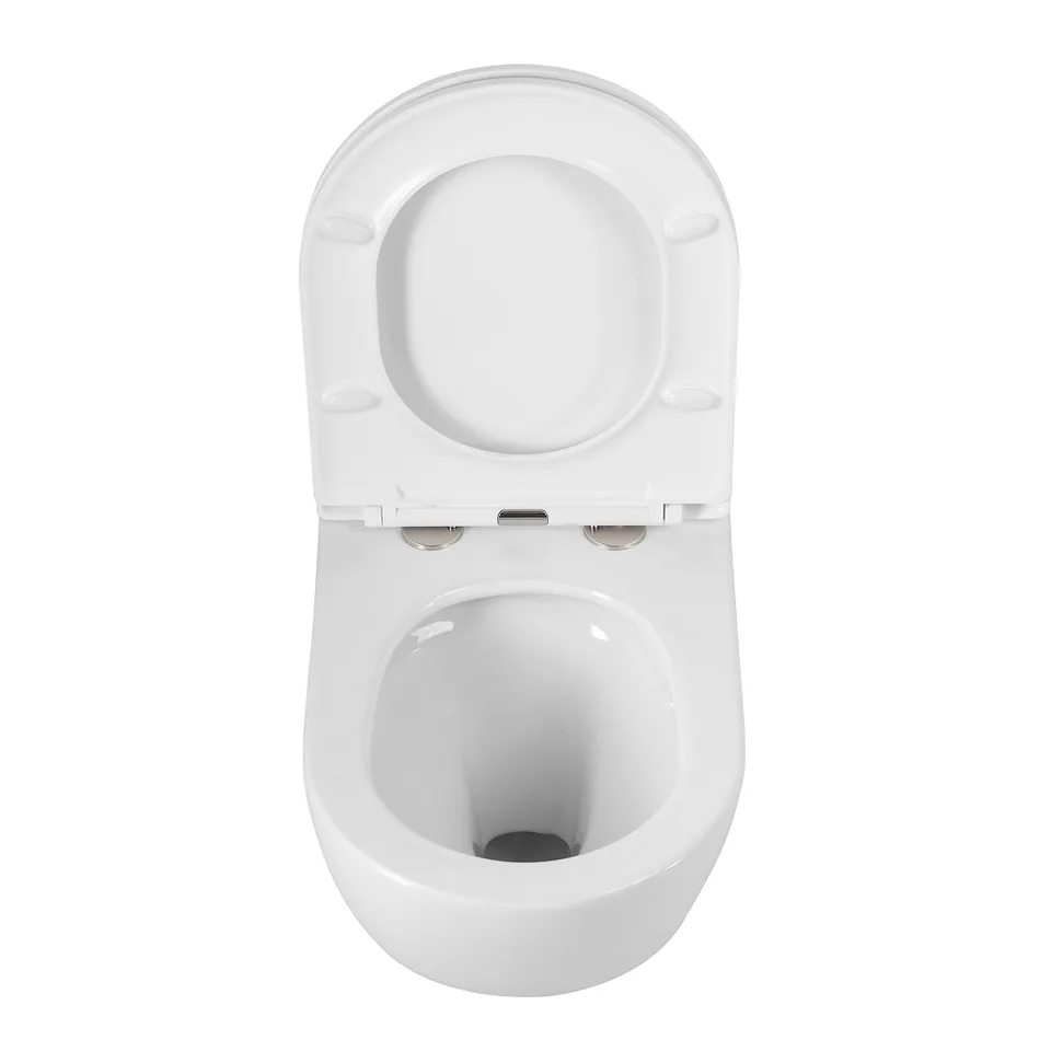 Унитаз подвесной безободковый с сиденьем CEZARES RELAX CZR-38088-49-TH-TOR/SC