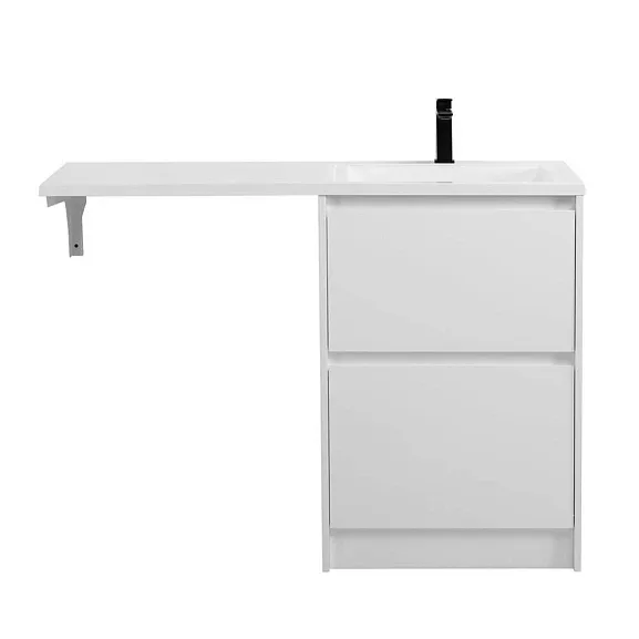 Тумба с раковиной BelBagno Крафт (Kraft) LVD 120 правая под стиральную машину белый матовый