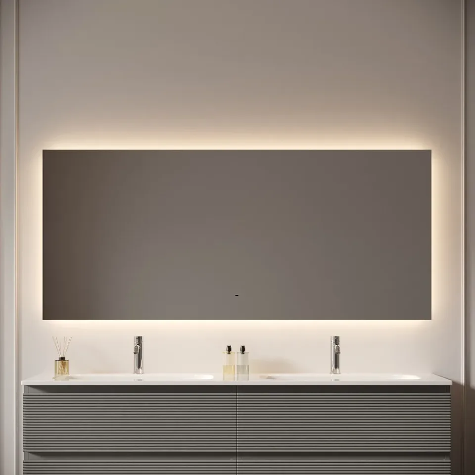 Зеркало с подсветкой Sancos Поле 2.0 (Square 2.0) SQ2.1600 160x80 подвесное управление взмахом руки