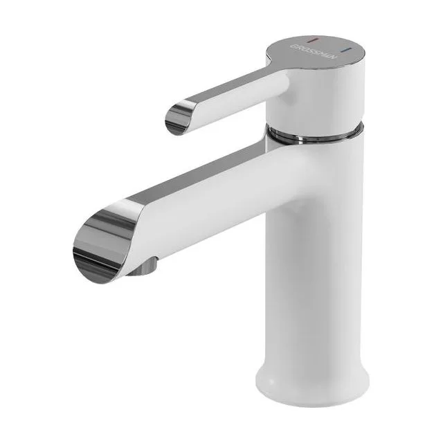Смеситель для раковины Grossman Alba 510.K35.06.100/000 хром с белым