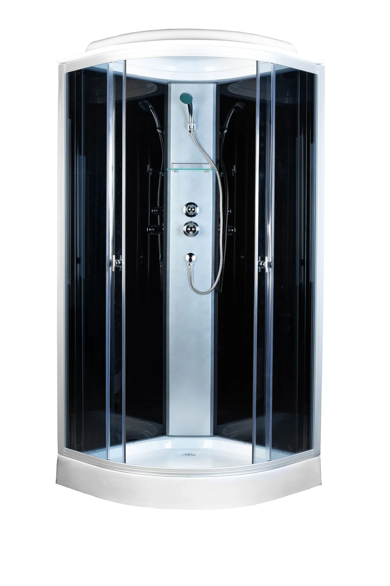 Душевая кабина AQUAPULSE 4021D 80х80х220см. grey black (н/п).
