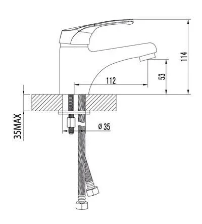 Смеситель Lemark Omega для раковины LM3106C