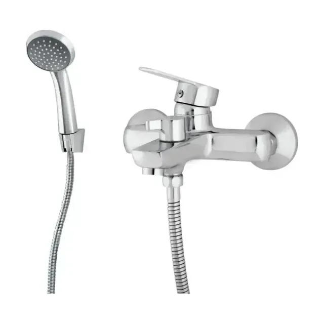 Смеситель Rusant RV7020015-011 для ванны и душа с душевыми аксессуарами хром