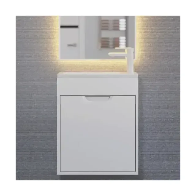Тумба с раковиной Uperwood Modul 50 белая матовая