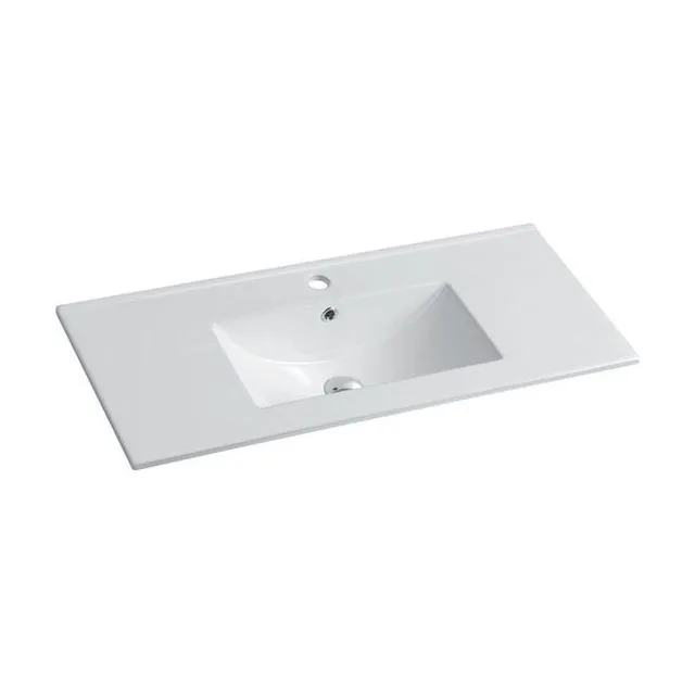 Раковина из сантехнического фарфора Vincea 91 см VBS-13990S1 встраиваемая цвет белый