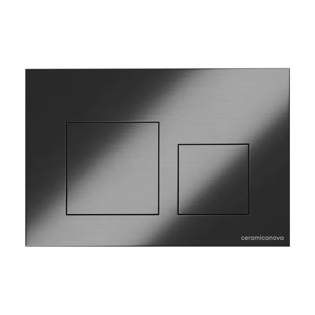 Клавиша смыва Ceramica Nova Баланс (Balance)/Квадрат (Square) CN12-002GG вороненная сталь