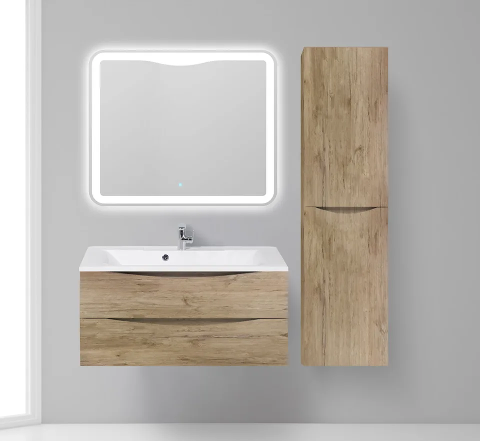 Шкаф подвесной BelBagno FLY-MARINO-1500-2A-SC-RN-P-R Rovere Nature, правый