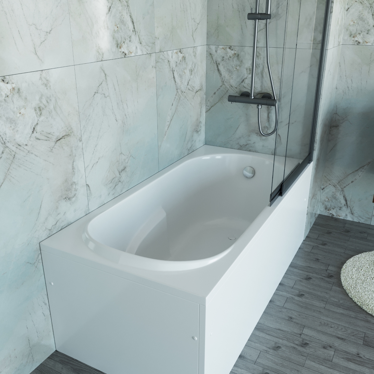 Ванна Vincea VBT-2A150-LG 150x75 пристенная прямоугольная