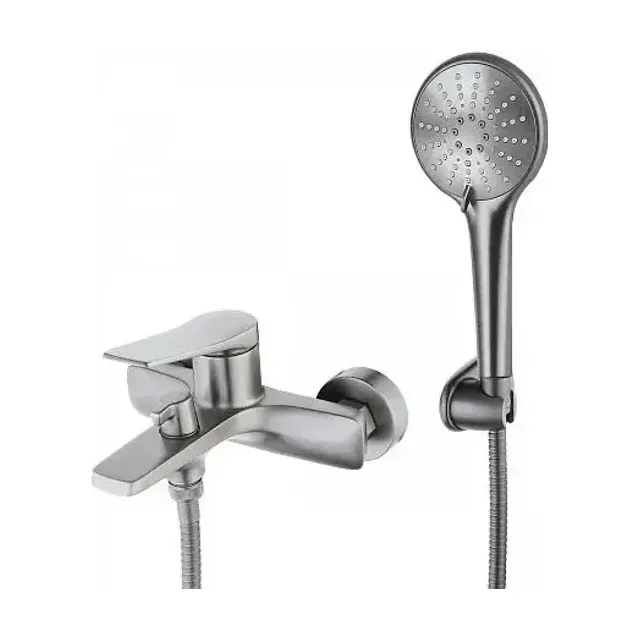 Смеситель Lemark Bronx LM3714GM для ванны и душа графит