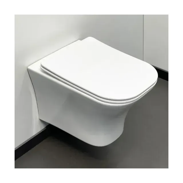 Подвесной унитаз Comforty 110 34*49 безободковый с крышкой-сиденьем микролифт Slim