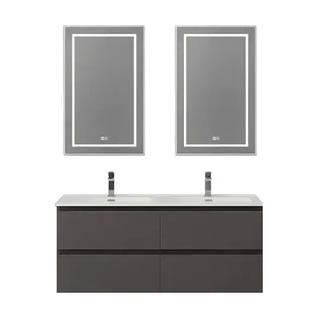 Комплект мебели BelBagno Крафт (Kraft) 120 с четырьмя ящиками темно-серый матовый (раковина BB1200-2-ETL)