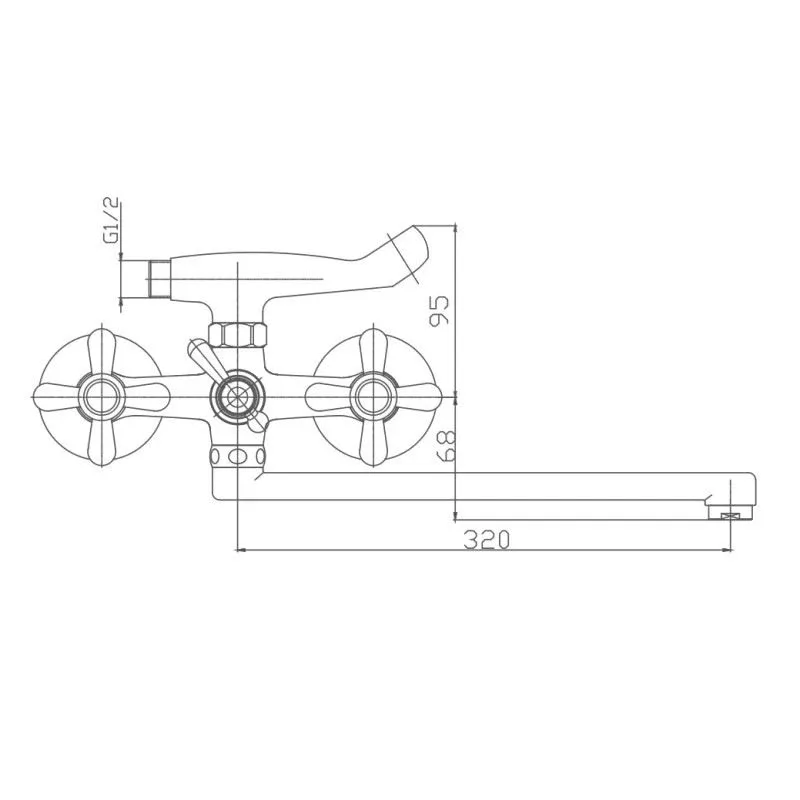 Смеситель Haiba HB2125 универсальный