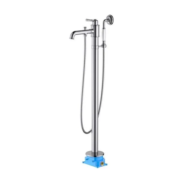 Смеситель для ванны напольный (внешняя и скрытая часть) AQUATEK AQ1545CR КЛАССИК