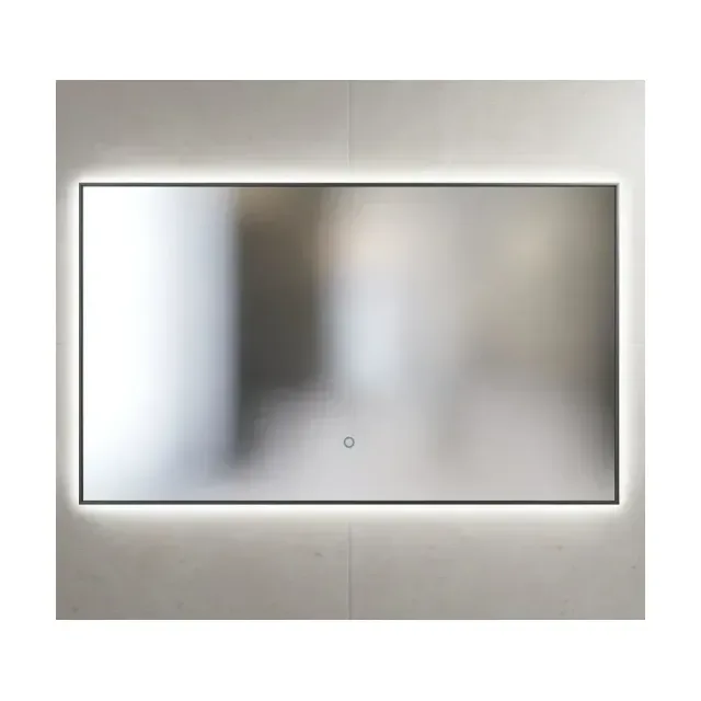 Зеркало SanVit Панорама black 60*60 с Led подсветкой, сенсорный выключатель